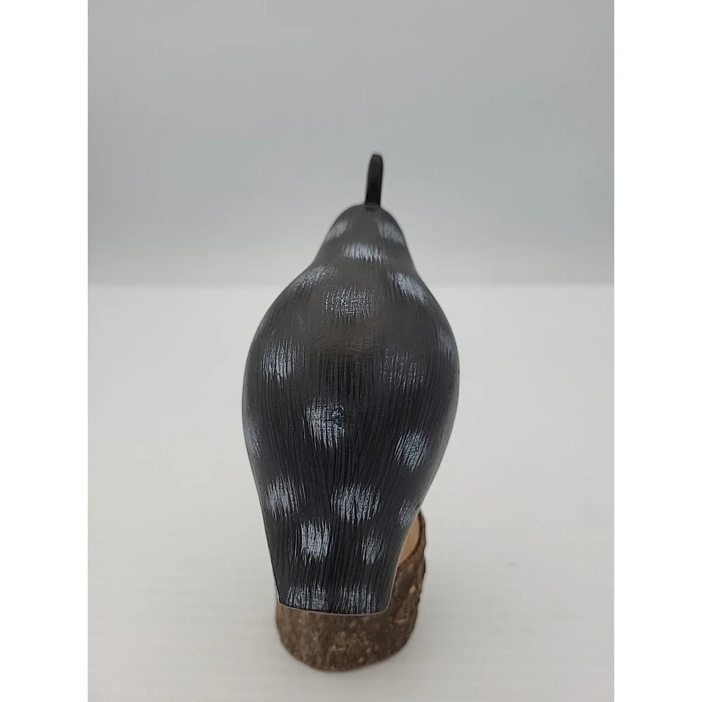 Hand painted wood quail figure, decoy mounted‎ glass eyes